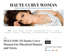 Tablet Screenshot of hautecurvywoman.com